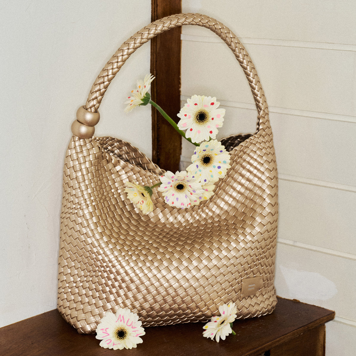 muva. Woven Collection - Beaded Woven Bag
